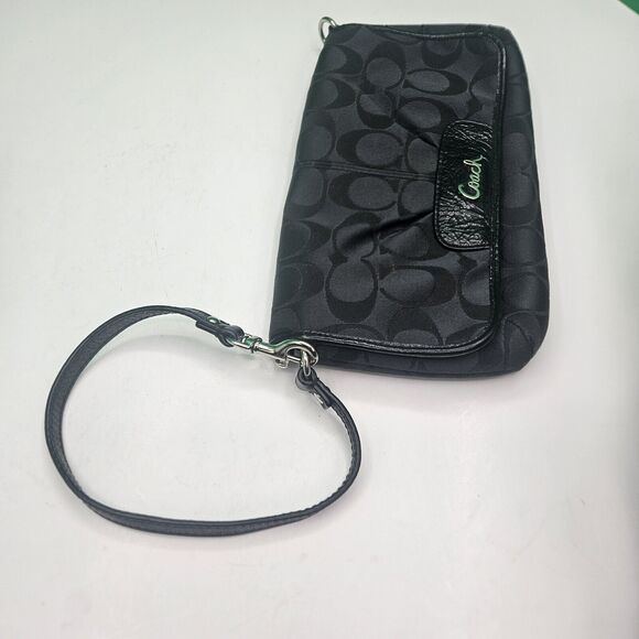 Coach Ashley Large Wristlet Clutch Wallet Signature C Clutch CC Slots Canvas - Picture 5 of 11